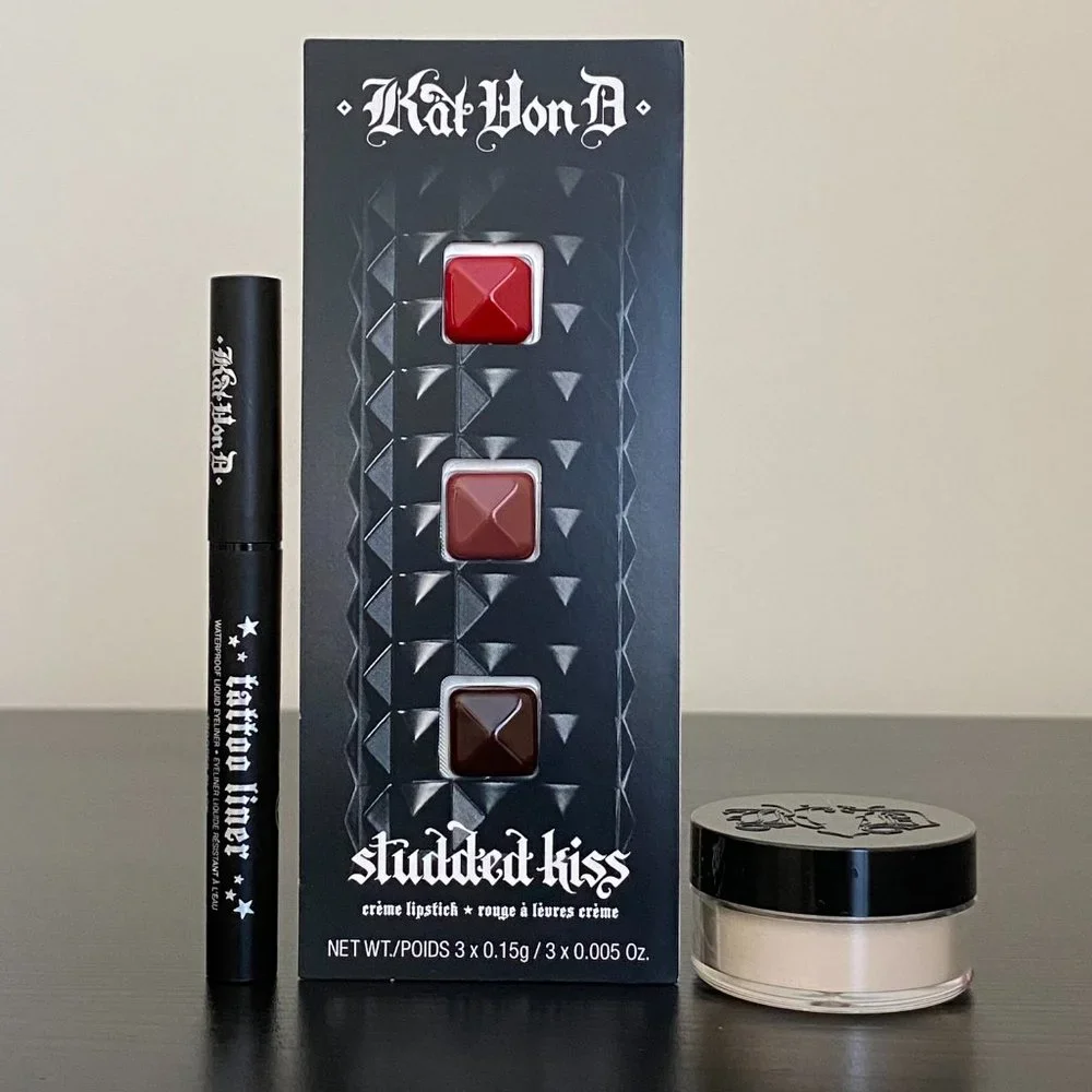 Kat Von D Beauty 3 -pc Set (Tattoo Liner, Setting Powder and Lipstick Set)